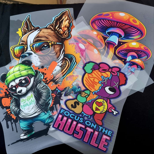 DTF Transfer Stickers for Fabric