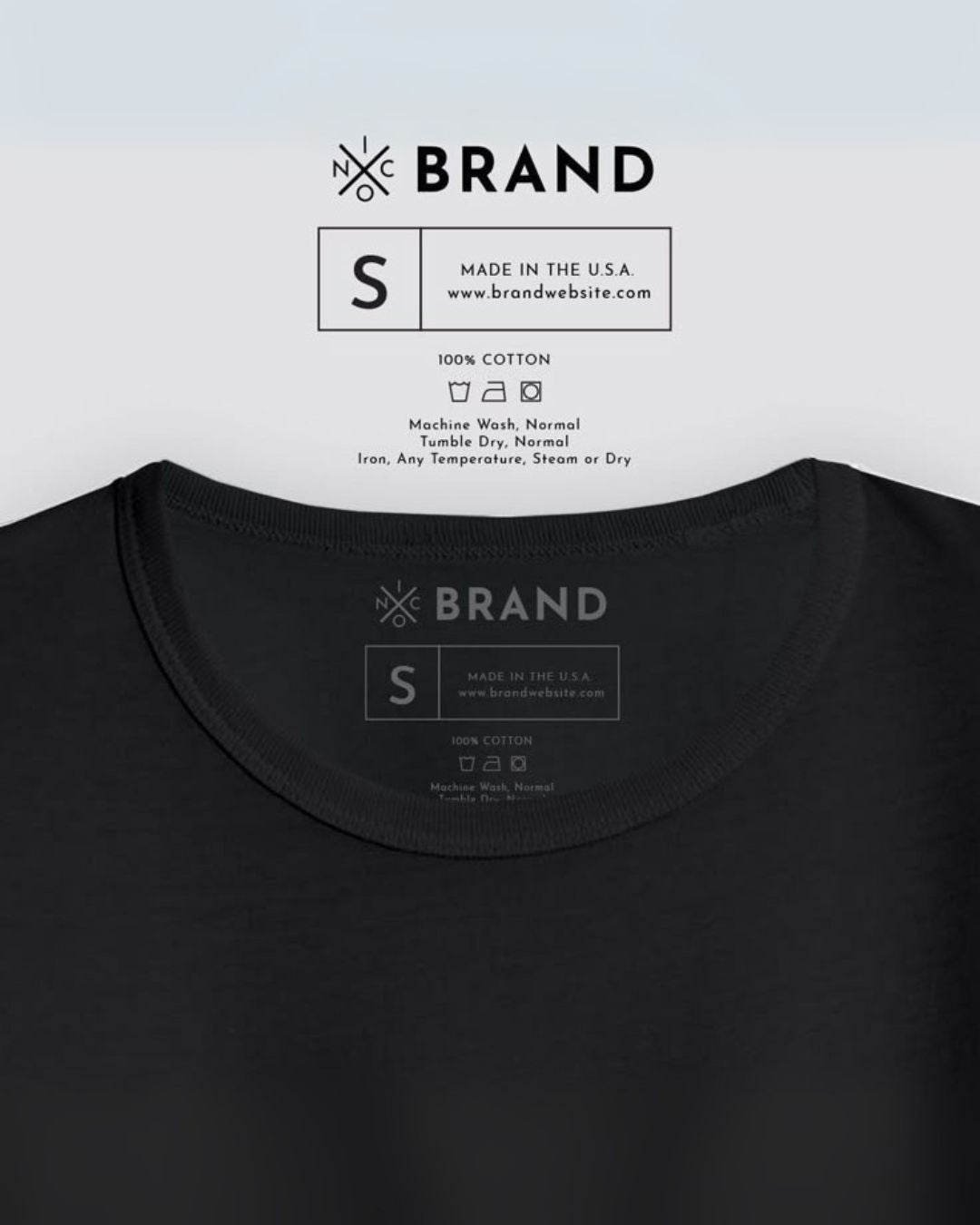 DTF Transfer Stickers for Fabric- Neck Label